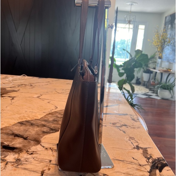 Burberry Dark Leather Nova Check Interior Tote - Picture 8 of 12